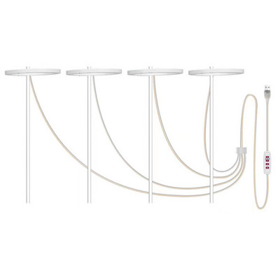 Fitolampă de creștere cu LED USB 5V pentru plante Lampă pentru plante cu inel de înger cu spectru complet pentru răsaduri de seră de flori de interior