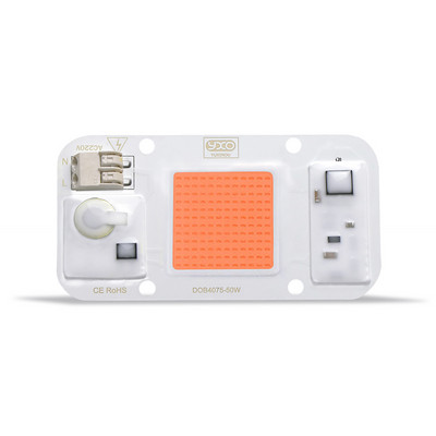 LED pestovateľská COB čipová fytolampa s plným spektrom AC220V 10W 20W 30W 50W pre vnútorné rastliny, pestovanie sadeníc a osvetlenie rastu kvetov