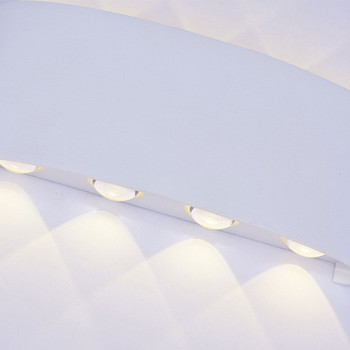 Μοντέρνο φωτιστικό τοίχου LED αδιάβροχο IP65 2W 4W 6W 8W 10W 12W Απλίκες τοίχου Εσωτερικής Σκάλας Φωτιστικό κομοδίνου Εξωτερικού Κήπου Φωτιστικά δρόμου