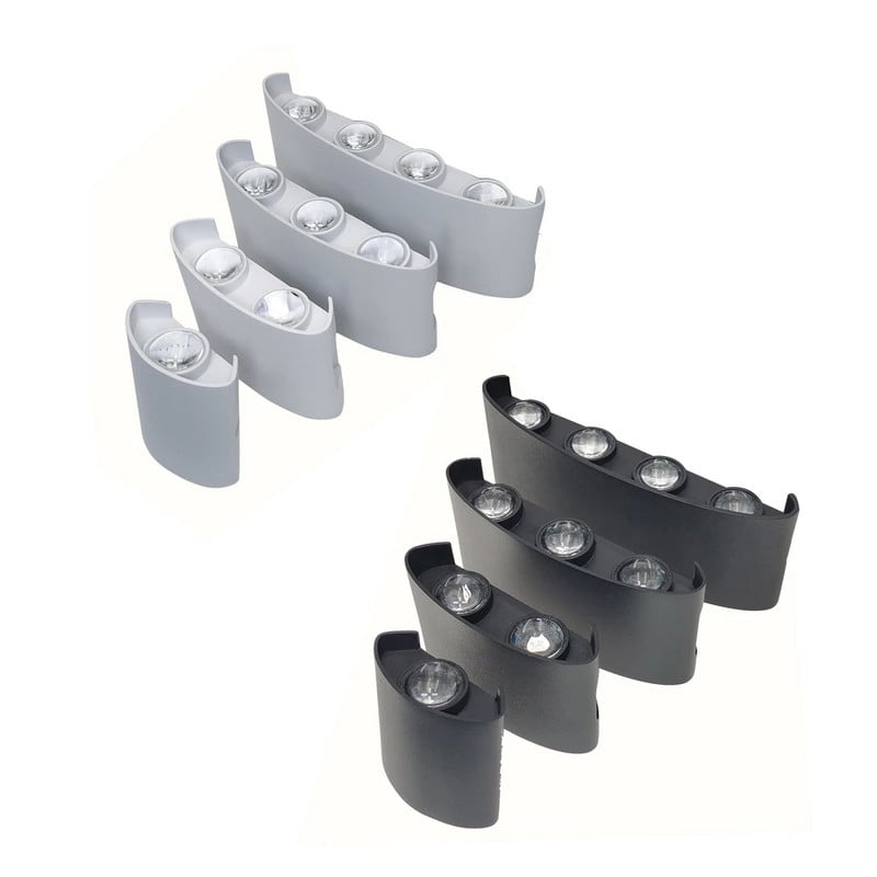 Moderné LED nástenné svietidlo, vodotesné, IP65, 2W, 4W, 6W, 8W, 10W, 12W, nástenné svietniky, vnútorné, schodiskové, nočné, vonkajšie, záhradné, pouličné osvetlenie.