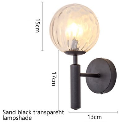 Nástenné lampy z severského skla, kreatívne osobné nástenné svietidlo, dekorácia, nástenné osvetlenie pre chodbu, schodisko, spálňu, nočný stolík, pracovňu