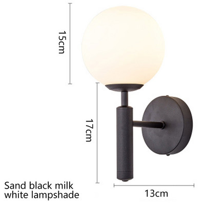 Nástenné lampy z severského skla, kreatívne osobné nástenné svietidlo, dekorácia, nástenné osvetlenie pre chodbu, schodisko, spálňu, nočný stolík, pracovňu