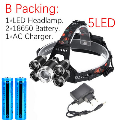 D2 Drop Shipping, reîncărcabilă, far cu led cu zoom, far pentru pescuit, lanternă, pentru vânătoare, far pentru camping, far pentru lanternă