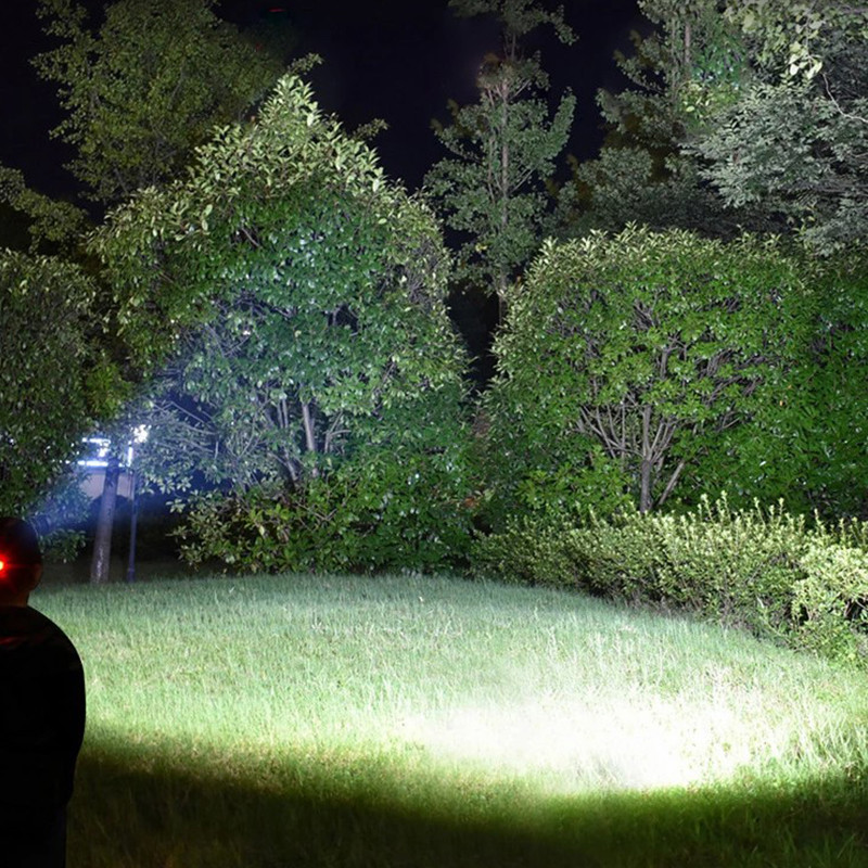 D2 Drop Shipping, reîncărcabilă, far cu led cu zoom, far pentru pescuit, lanternă, pentru vânătoare, far pentru camping, far pentru lanternă