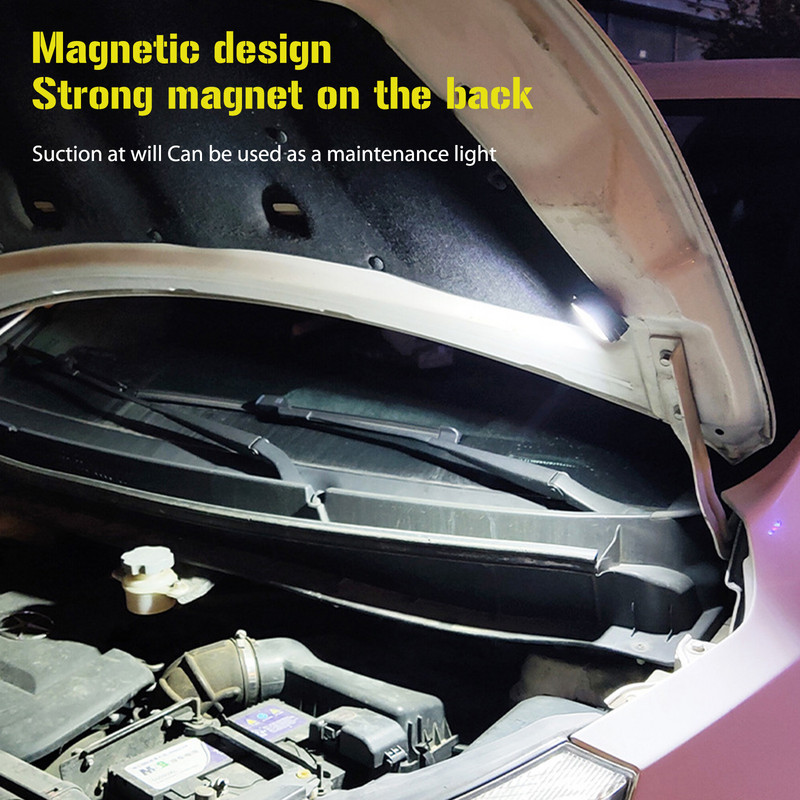 COB+XPG Lanternă frontală montată pe cap USB TYPE-C Lanternă LED cu încărcare Lampă de lucru magnetică Roșu Albastru Intermitent Far de călătorie de noapte