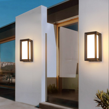 Нова IP66 LED стенна водоустойчива лампа за веранда, баня, алеен бар, вътрешен и външен домашен повърхностен монтиран алуминиев аплик за AC90-260V
