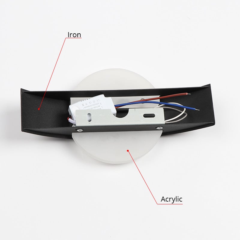 Lampă de perete LED 4W Coridor Scară Lumină de perete Lumină pentru balcon Iluminat de interior Decor Lampă Fier și acrilic AC90-260V