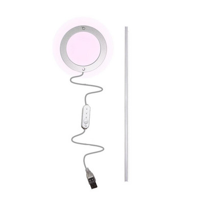 LED pestovateľské svetlo s plnou fytolampou, USB fytolampa do interiéru pre rastliny 5V lampa na rast rastlín, osvetlenie pre rastliny E2K1