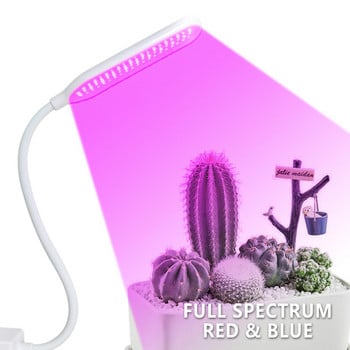 LED Grow Light Magnetic USB Phyto Lamp Full Spectrum With Control Phytolamp For Plants Seedlings Flower Home Tent