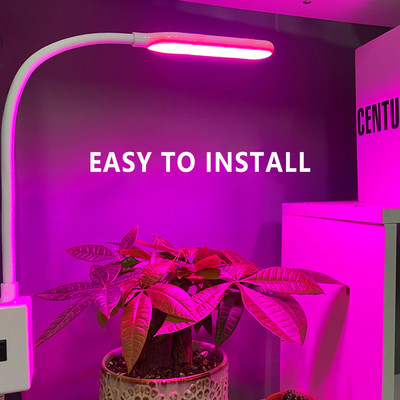 LED pestovateľské svetlo Magnetická USB fytolampa s plným spektrom s ovládaním fytolampa pre rastliny, sadenice, kvety, domáci stan