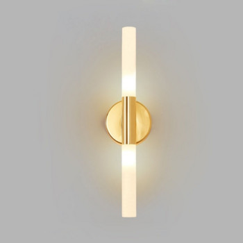 Метална тръба тръба нагоре надолу светлина стенен аплиц за спалня фоайе тоалетна осветление за всекидневна тоалетна баня декоративни светлини