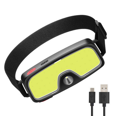 Lanternă de mare putere Lanternă cu LED Lanternă reîncărcabilă prin USB Iluminare portabilă Lampă frontală rezistentă la apă pentru lanternă pentru cască de pește