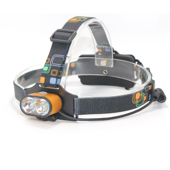 8000 lumen XM-T6 Φωτισμός Led 2*T6 USB Προβολέας κυνηγιού Fishing Προβολέας κεφαλής Φώτα ποδηλάτου 3 Λειτουργίες Προβολέας LED
