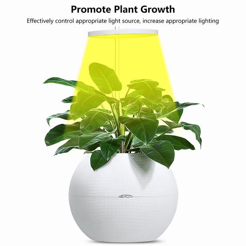 Lampă de creștere cu LED pentru plante Lampă de creștere a plantelor, pentru interior, rotundă, pentru plante, pentru suculente, cactus, mini bonsai și multe altele