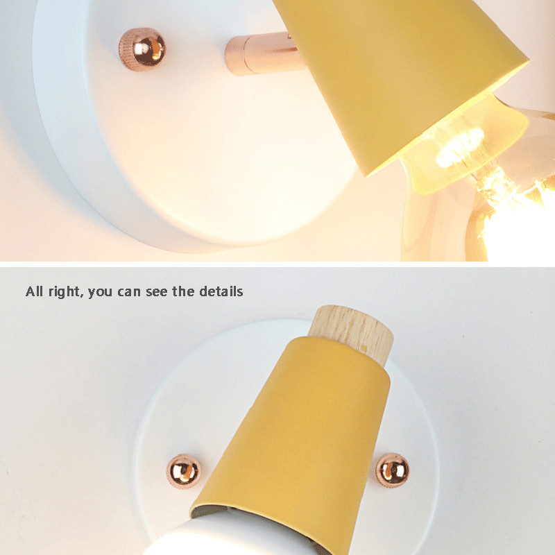 Skandináv kreatív LED üveg fali lámpa lépcsőház folyosó hálószoba éjjeli nappali nappali szálloda világos bár fa világítás