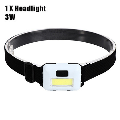 ÚJ LED-es COB fejlámpa állítható fénymódokkal Fényszórók USB-töltésű Vészlámpa fejlámpa horgász kempinglámpához