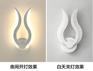 Akrüülist LED-seinavalgusti Moodne kodu Elutuba Voodikapp Magamistoa lambileek Loominguline Tausta seinavalgustus Valgustus