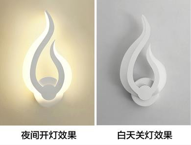 Akrüülist LED-seinavalgusti Moodne kodu Elutuba Voodikapp Magamistoa lambileek Loominguline Tausta seinavalgustus Valgustus