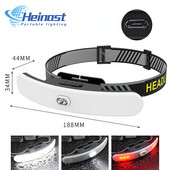 Nou far reîncărcabil prin USB Proiector mare Far multifuncțional montat pe cap Lumină puternică de pescuit pentru camping