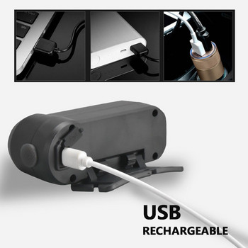 Супер ярък COB LED фар с дълъг обхват USB акумулаторен фар Използване на батерия 18650 Водоустойчива лампа за глава Преносима лампа за глава
