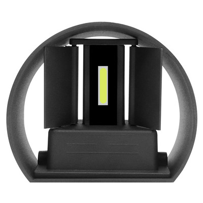 12W LED sienas lampa IP65 ūdensnecaurlaidīga iekštelpu āra alumīnija sienas gaisma, kas uzstādīta uz virsmas kubā LED dārza verandas gaisma AC 220V 110V