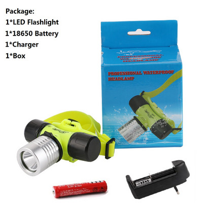 Lanternă pentru scufundări 20 de metri Lanternă subacvatică XPE LED pentru scufundări Lanternă pentru scufundări Lampă pentru scufundări IPX8 18650