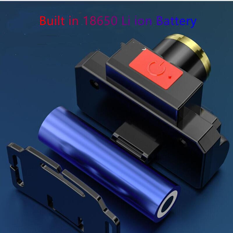 Nagyítható fejlámpa hordozható mini zseblámpa USB újratölthető lámpa XPE+COB LED fényszóró beépített akkumulátorral kültéri kempinglámpa