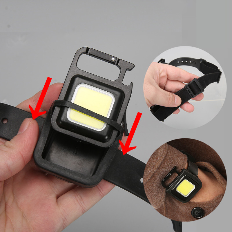 Többfunkciós fejlámpa eltávolítható mini zseblámpa, újratölthető, beépített akkumulátoros vízálló fényszóró éjszakai kempingezéshez