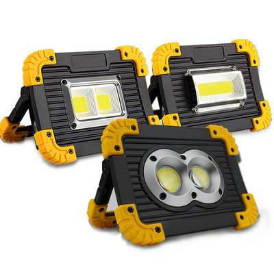 Proiector portabil LED Lampe Lumină de lucru LED Reîncărcabilă Baterie 18650 Lumină în aer liber pentru vânătoare Camping Lanternă LED