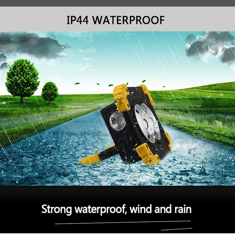 Lempos LED nešiojamas prožektorius Led darbinis žibintas įkraunamas 18650 baterijos lauko šviestuvas, skirtas medžioklei, kempingo LED žibintuvėlis