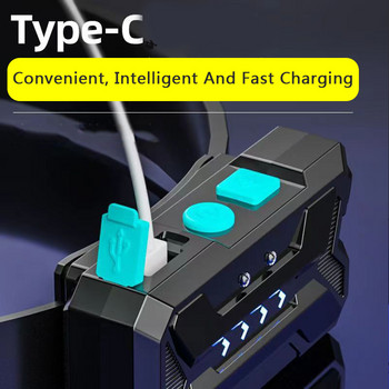 Επαγωγικός προβολέας COB LED προβολέας με ενσωματωμένη μπαταρία λάμπα εργασίας φακός επαναφορτιζόμενη USB λάμπα κεφαλής 5 λειτουργίες φωτισμού