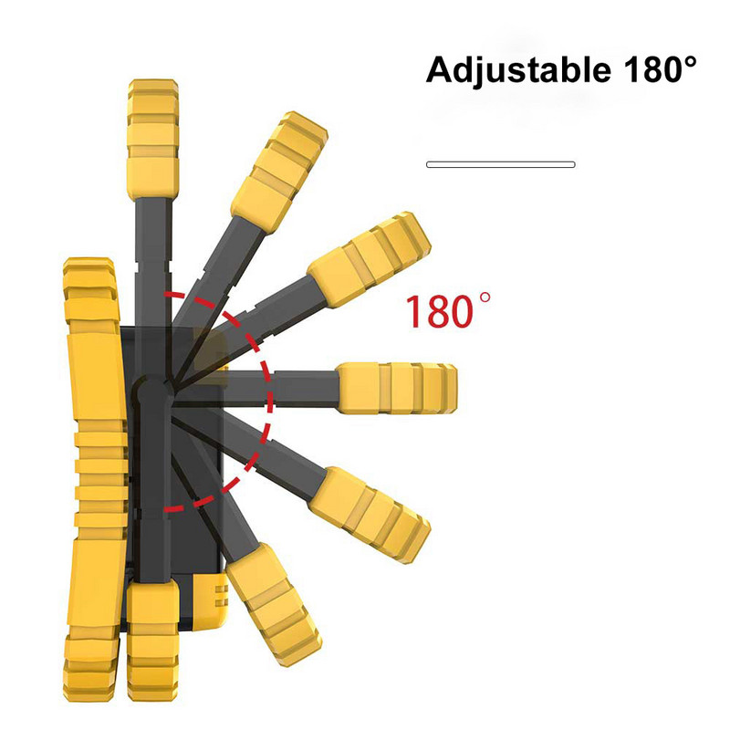 50 W nešiojamasis LED prožektorius 1000LM itin ryškus LED darbinis žibintas, įkraunamas USB, skirtas 18650 lauko stovyklavimo lempai.
