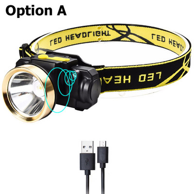 Litwod Z209010 LED čelovka s pohybovým infračerveným senzorom, čelovka, nabíjateľná baterka, čelovka, poľovnícka lampa