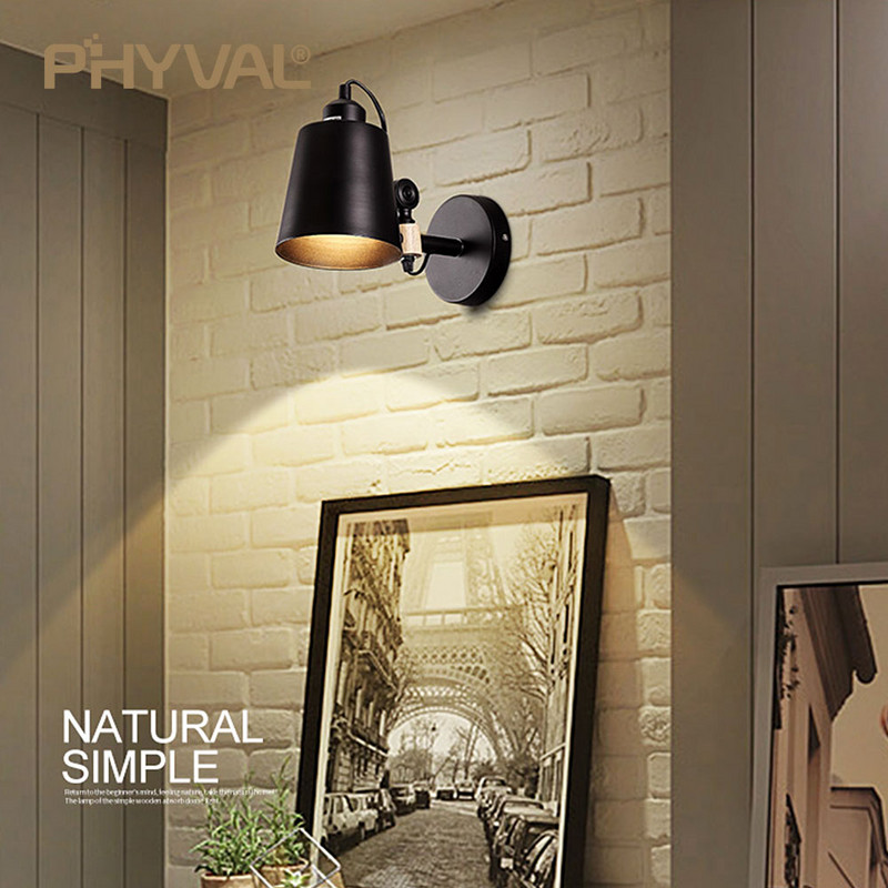 Φωτιστικό τοίχου LED Φωτιστικά τοίχου Εστιατορίου Φωτισμός Σκανδιναβικός Απλός Φωτισμός Τοίχου Υπνοδωμάτιο Δίπλα Φώτα Διακόσμηση ξενοδοχείου Σαλόνι Τραπεζαρία E27