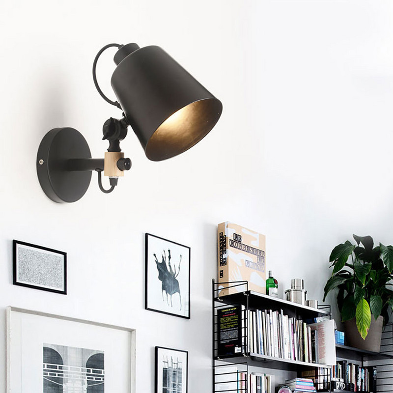 Φωτιστικό τοίχου LED Φωτιστικά τοίχου Εστιατορίου Φωτισμός Σκανδιναβικός Απλός Φωτισμός Τοίχου Υπνοδωμάτιο Δίπλα Φώτα Διακόσμηση ξενοδοχείου Σαλόνι Τραπεζαρία E27