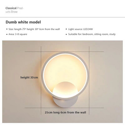 Modern LED fali lámpa éjjeli lámpa Minimalista Kreatív Hálószoba Háttér Lámpa Dekoráció Éjszakai fény Lépcsőfolyosó Luster