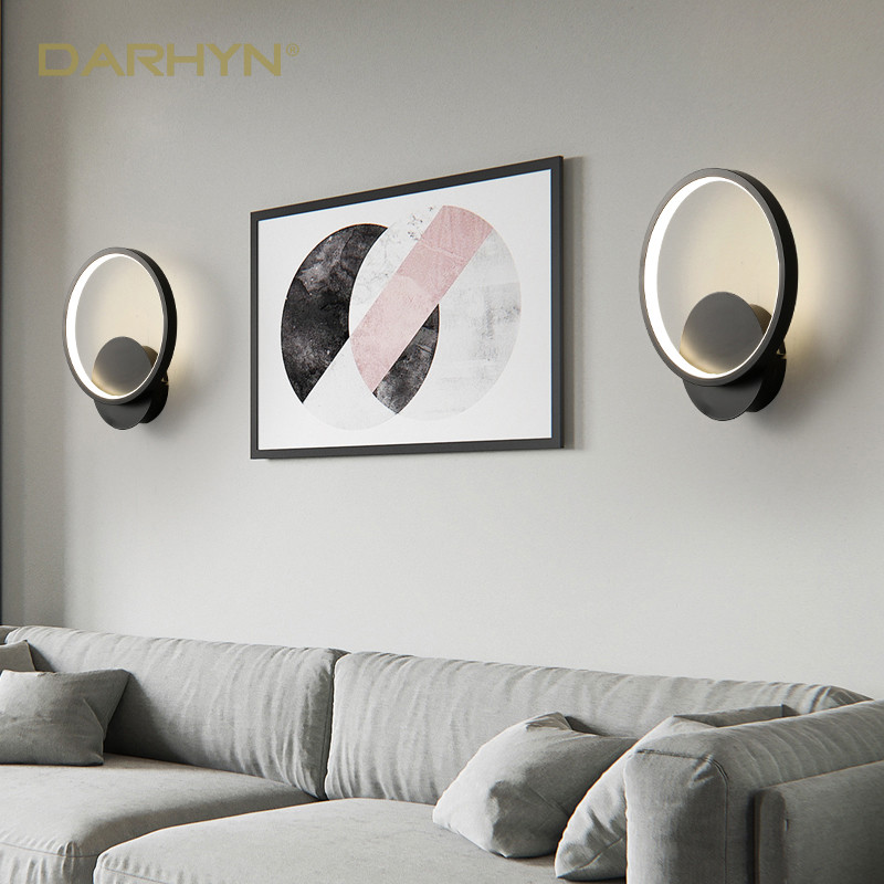 Modern LED fali lámpa éjjeli lámpa Minimalista Kreatív Hálószoba Háttér Lámpa Dekoráció Éjszakai fény Lépcsőfolyosó Luster