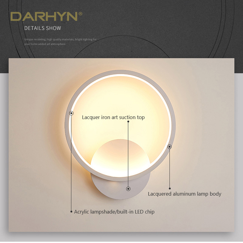 Modern LED fali lámpa éjjeli lámpa Minimalista Kreatív Hálószoba Háttér Lámpa Dekoráció Éjszakai fény Lépcsőfolyosó Luster