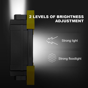 800W преносими LED слънчеви фенери Супер ярка работна светлина USB акумулаторен прожектор Външен захранващ факел Лампа за ремонт на къмпинг