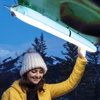 1/2бр. Надуваем фенер за къмпинг Светлина за палатка Сгъваеми светлини за къмпинг LED Работна лампа с USB захранване Аварийна лампа за пътуване на открито