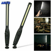 Patikimas prožektorius COB LED darbo šviesos mechaninis tikrinimo žibintuvėlis žibintuvėlis USB įkraunama lauko lempa juoda spalva