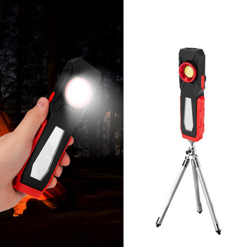 Μαγνητικό φως εργασίας LED COB USB Φακός φόρτισης Επιθεώρηση Φως Handy Torch Φορητό φανάρι με γάντζο Mobile Power Bank