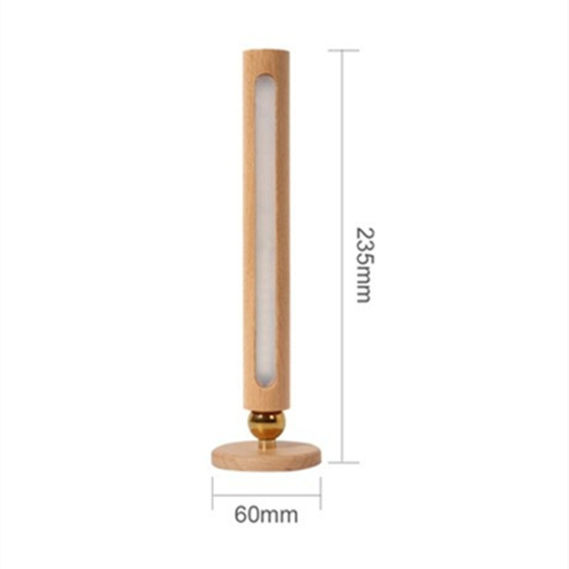 Fa beltéri fali lámpa USB töltés 360°-ban forgatható, állítható fényerősségű fali lámpák Érintőkapcsoló Folyosó Fali dekoráció Éjszakai lámpa