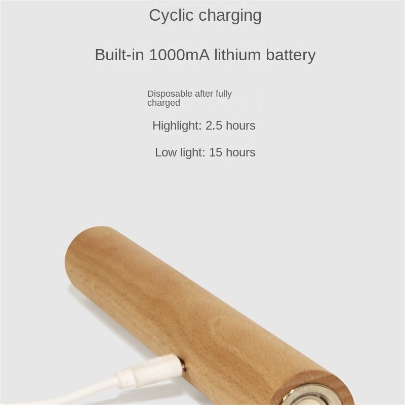 Fa beltéri fali lámpa USB töltés 360°-ban forgatható, állítható fényerősségű fali lámpák Érintőkapcsoló Folyosó Fali dekoráció Éjszakai lámpa