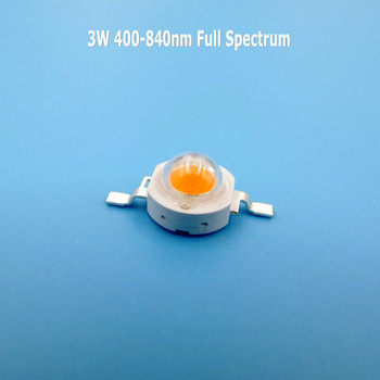 10 бр. 3W висока мощност 395 nm 410 nm 440 nm 520 nm 660 nm 730 nm 850 nm пълен спектър топли бели COB LED перли за LED Grow Light Направи си сам