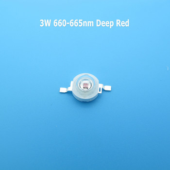 10 τμχ 3W υψηλής ισχύος 395nm 410nm 440nm 520nm 660nm 730nm 850nm Πλήρους φάσματος Ζεστές λευκές χάντρες LED COB για LED Grow Light DIY