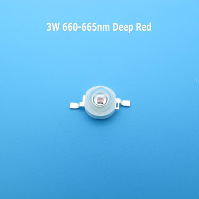 10 ks 3W vysoký výkon 395nm 410nm 440nm 520nm 660nm 730nm 850nm plné spektrum teplé biele COB LED korálky pre LED pestovateľské svetlá DIY