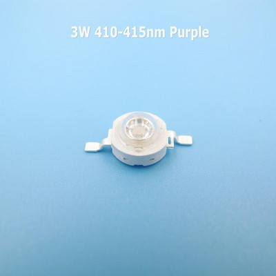 10 ks 3W vysoký výkon 395nm 410nm 440nm 520nm 660nm 730nm 850nm plné spektrum teplé biele COB LED korálky pre LED pestovateľské svetlá DIY