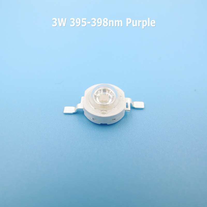 10 ks 3W vysoký výkon 395nm 410nm 440nm 520nm 660nm 730nm 850nm plné spektrum teplé biele COB LED korálky pre LED pestovateľské svetlá DIY