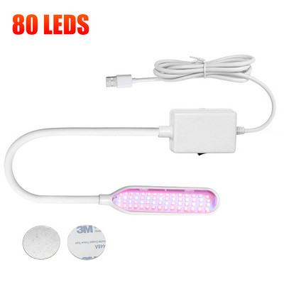 80W LED Grow Light DC 5V Teljes spektrumú Fitolampy USB termesztő lámpa Piros Kék Led Növénytermesztő Lámpák Fito lámpák Virágokhoz Zöldségekhez